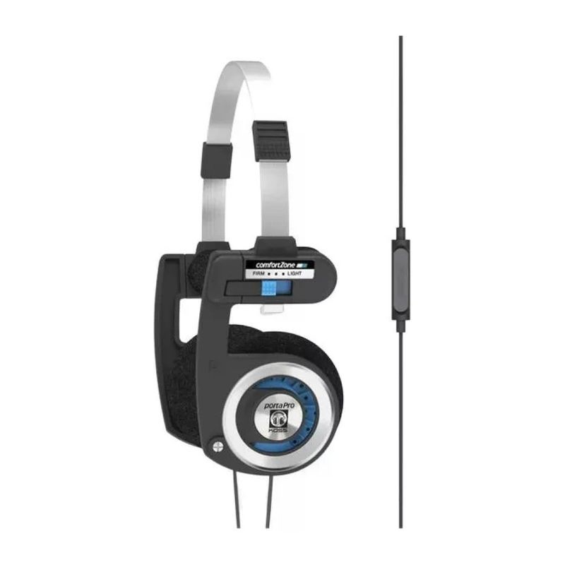 Koss Porta Pro Cuffie On-Ear con Microfono, Nero