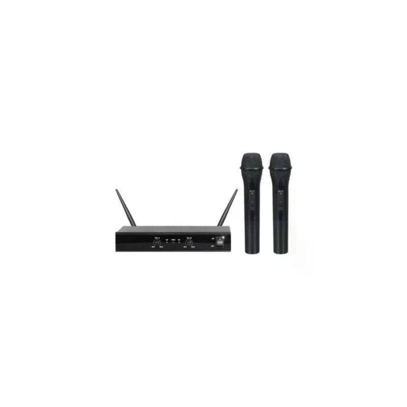 Karma SET 5002 Doppio Radiomicrofono Palmare UHF 96 dB 50 m Banda UHF colore Nero