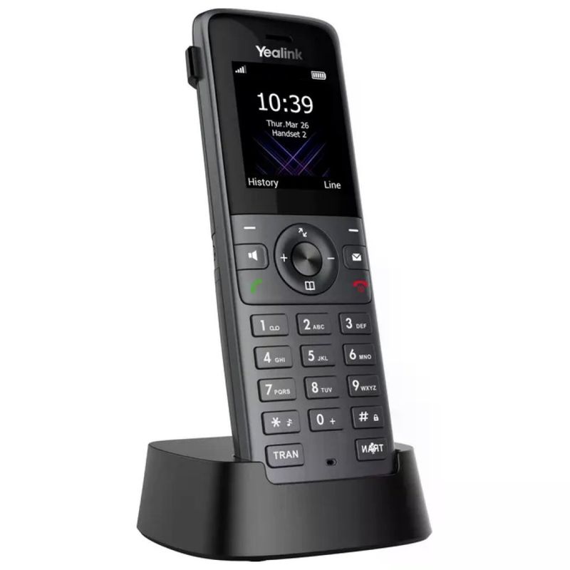 Yealink Ricevitore Cordless W74H con Bluetooth Display LCD 1.8 Grigio Siderale