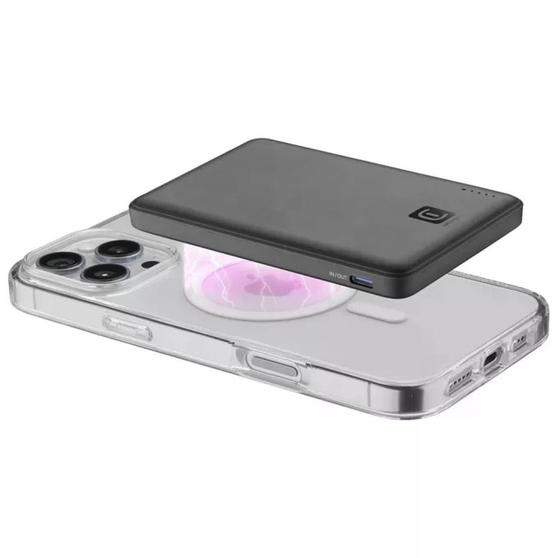 Cellularline Power Bank MagSafe 5000 mAh Nero Cellularline Power Bank MagSafe 5000 mAh Nero