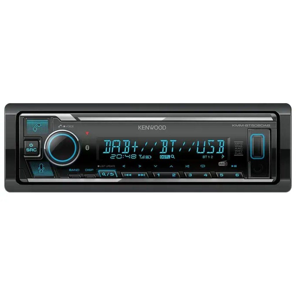 Kenwood KMM-BT508DAB Autoradio Bluetooth DAB+ 1 DIN