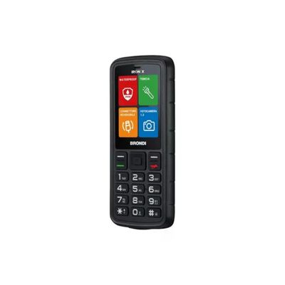 Brondi Iron X Telefono Rugged Dual SIM IP69K Nero Brondi Iron X Telefono Rugged Dual SIM IP69K Nero