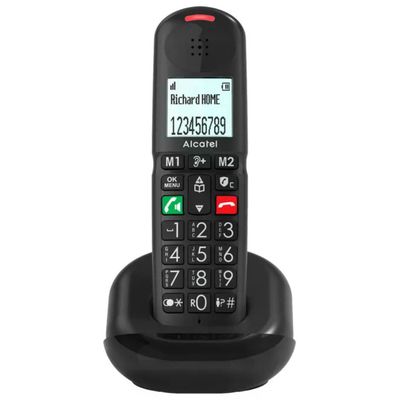 Alcatel XL685 Duo Telefono Cordless DECT Nero con 2 Cornette