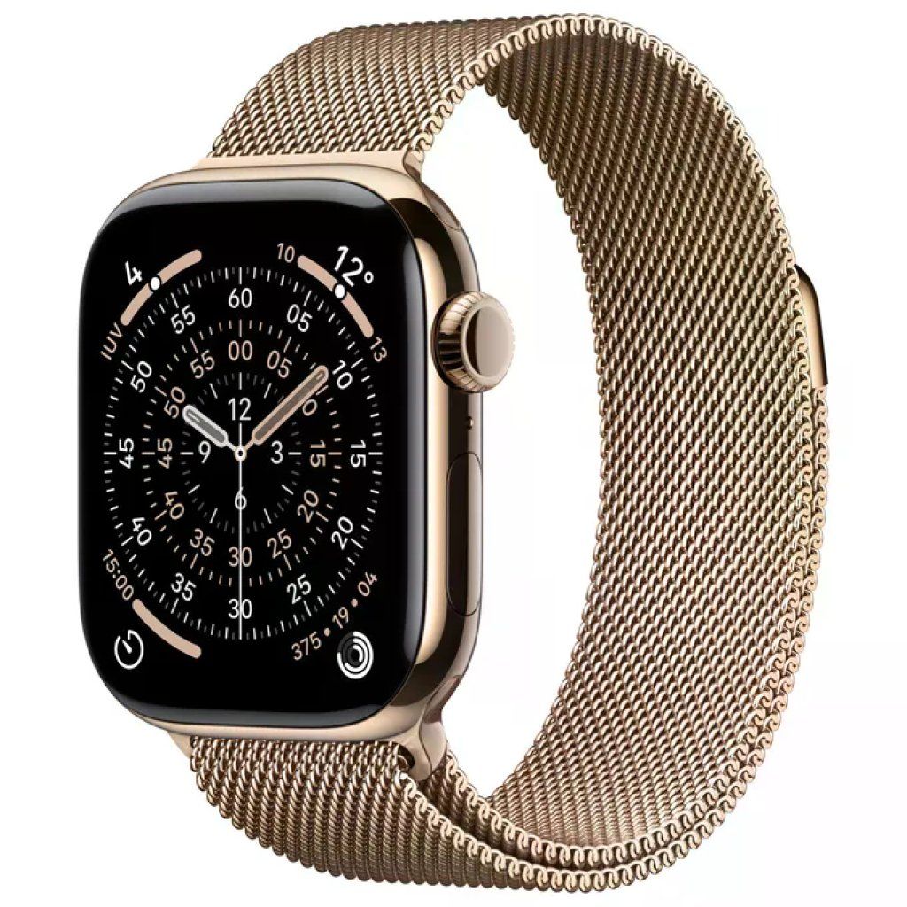 Apple Watch Series 11 GPS + Cellular 42 mm Titanio Oro con Loop Milanese Apple Watch Series 11 GPS + Cellular 42 mm Titanio Oro con Loop Milanese
