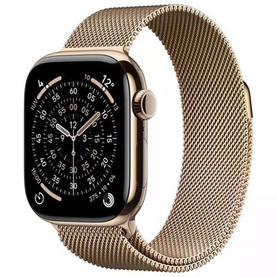 Apple Watch Series 11 GPS + Cellular 42 mm Titanio Oro con Loop Milanese