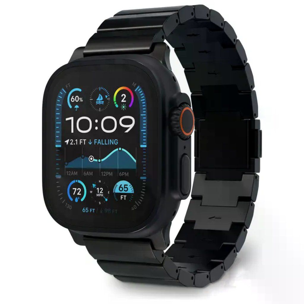 Decoded Traction Band in titanio nero per Apple Watch Ultra 1 e 2 Decoded Traction Band in titanio nero per Apple Watch Ultra 1 e 2