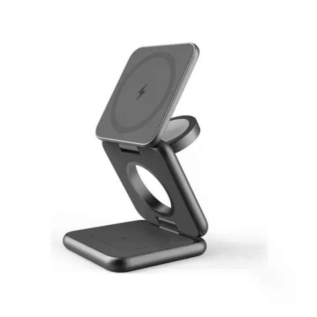 Celly Mag Fold Charge 3-in-1 Caricatore Wireless 15W Grigio Celly Mag Fold Charge 3-in-1 Caricatore Wireless 15W Grigio
