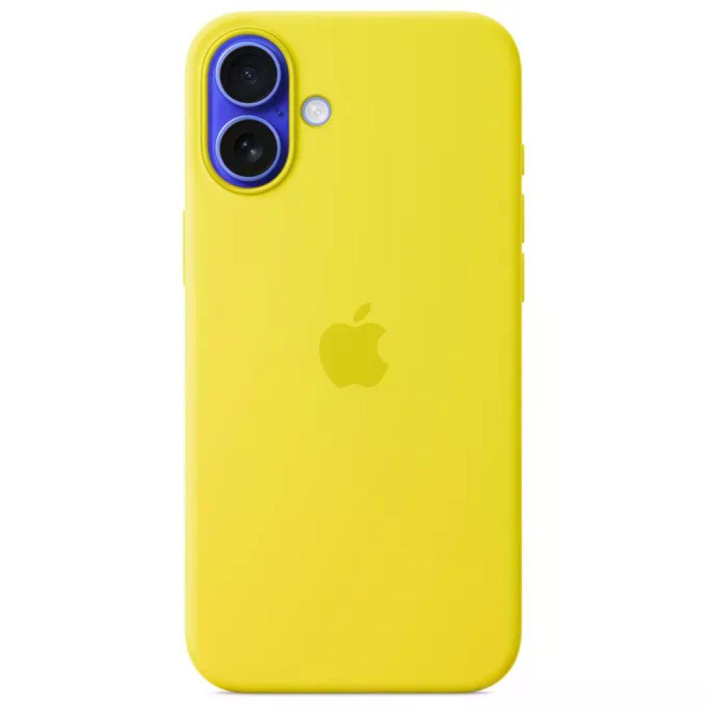 Apple Custodia MagSafe in silicone giallo carambola per iPhone 16 Plus