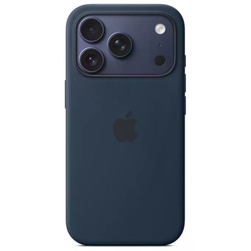 Apple MGFH4ZM-A Custodia MagSafe in Silicone Blu Scuro per iPhone 17 Pro