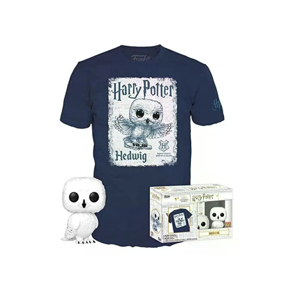 Funko Pop! Tee Harry Potter Edvige – T-shirt XL con statuetta Funko Pop! Tee Harry Potter Edvige – T-shirt XL con statuetta