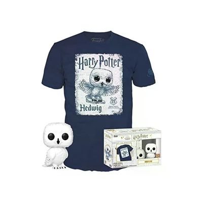 Funko Pop! Tee Harry Potter Edvige – T-shirt XL con statuetta