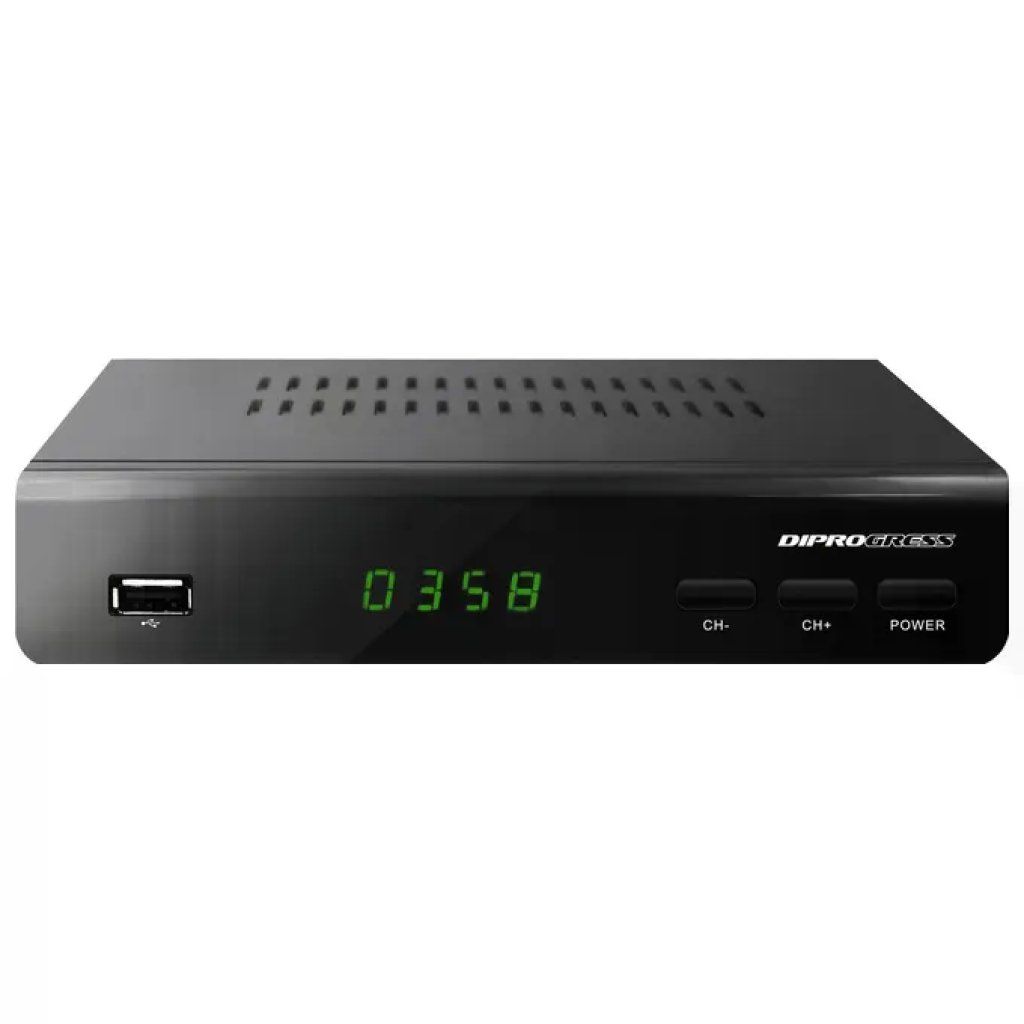 Diprogress DPT203HD Decoder DVB-T2 HEVC H.265 Full HD con Telecomando Universale Diprogress DPT203HD Decoder DVB-T2 HEVC H.265 Full HD con Telecomando Universale