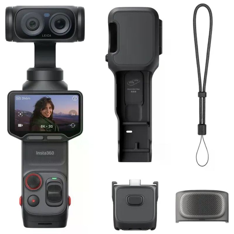 Insta360 CINSABTA-01 Luna Ultra Fotocamera Gimbal 8K Doppia Lente Sensore 1'' Stabilizzazione 3 Assi Wi