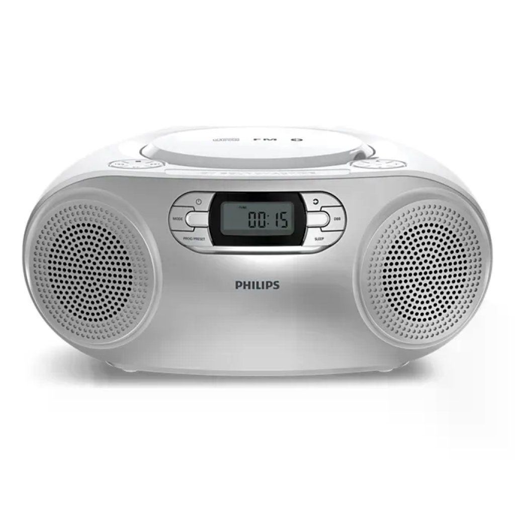 Philips TAZ2000S/10 Lettore CD Portatile Bluetooth 6.0 Argento