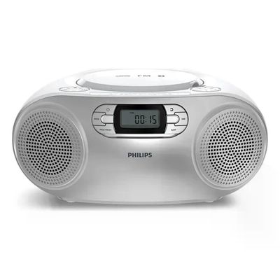 Philips TAZ2000S/10 Lettore CD Portatile Bluetooth 6.0 Argento