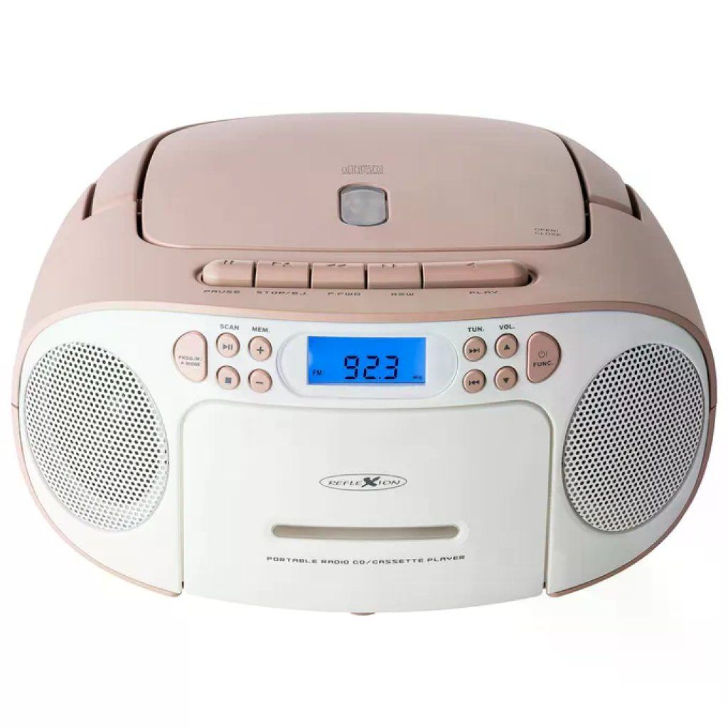 Reflexion RCR2260 Radio Portatile FM PLL 20 W Rosa e Bianca Reflexion RCR2260 Radio Portatile FM PLL 20 W Rosa e Bianca
