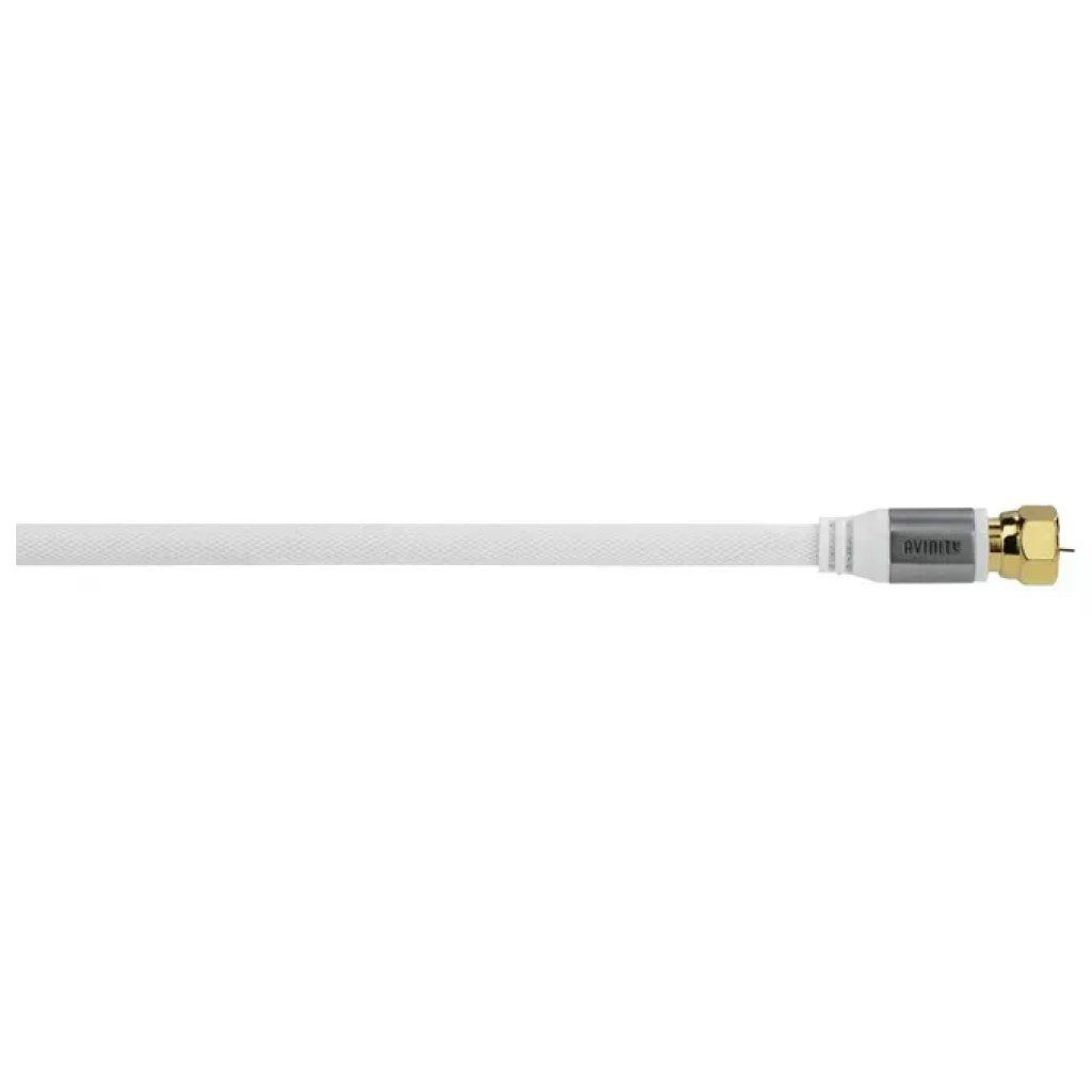 Avinity Cavo Coassiale SAT 2 m F Maschio-F Maschio, Placcato Oro, Schermatura 110 dB, Bianco Avinity Cavo Coassiale SAT 2 m F Maschio-F Maschio, Placcato Oro, Schermatura 110 dB, Bianco