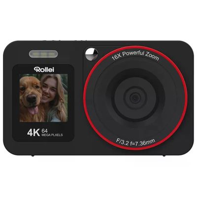 Rollei Compactline 12030 Fotocamera Compatta 64 MP 4K Nera Rollei Compactline 12030 Fotocamera Compatta 64 MP 4K Nera