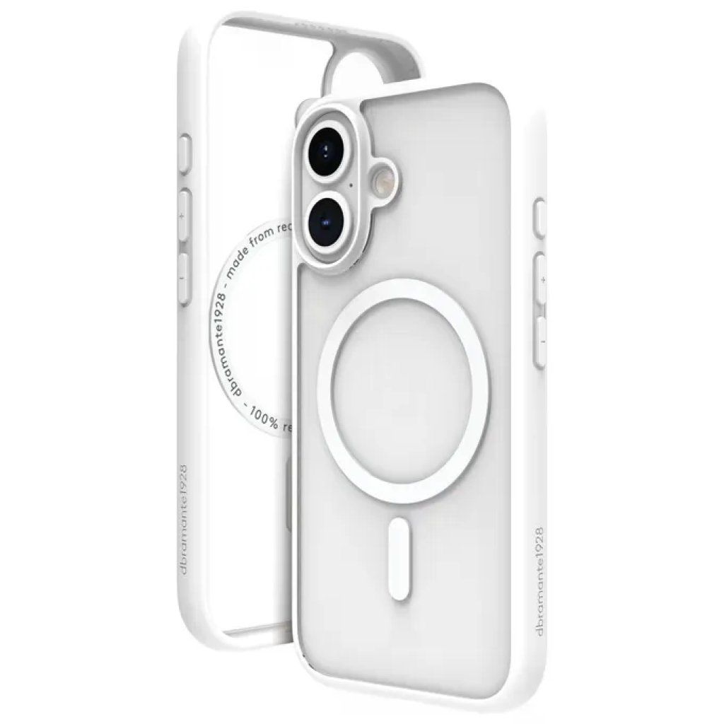 Dbramante1928 Grenen Cover MagSafe per iPhone 16 Plus – Bianca