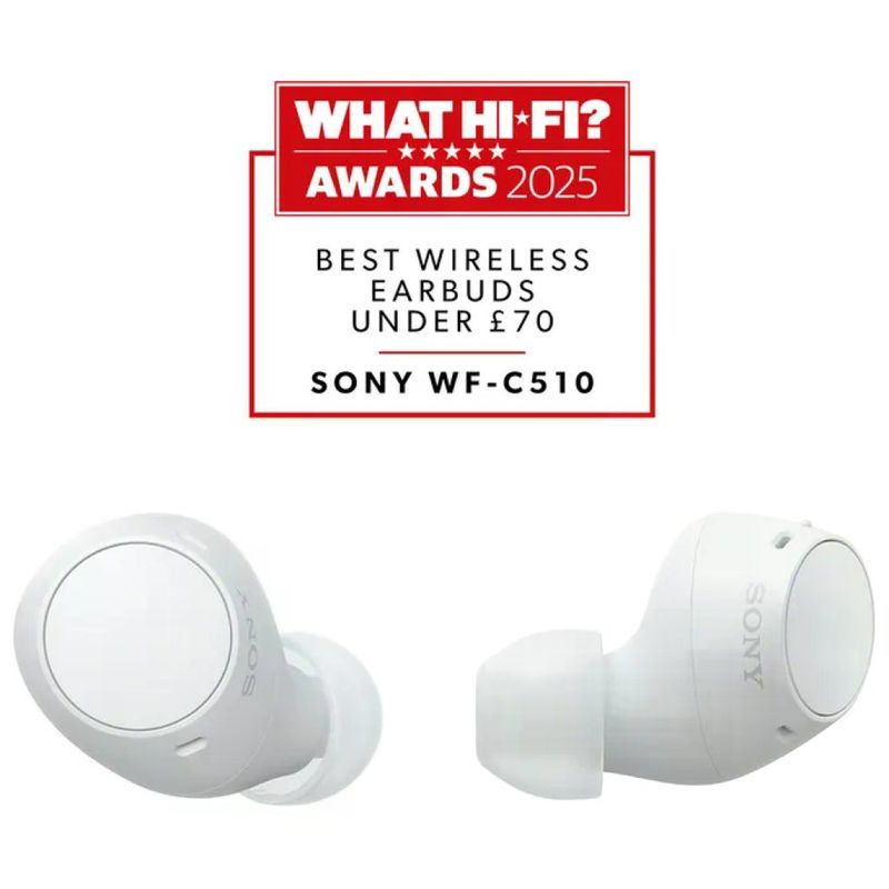 Sony WF-C510 Auricolari True Wireless Bluetooth 5.3, Bianchi