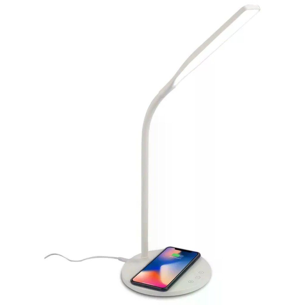 Celly WLLIGHT10WWH Lampada LED con Caricatore Wireless 10 W colore Bianco