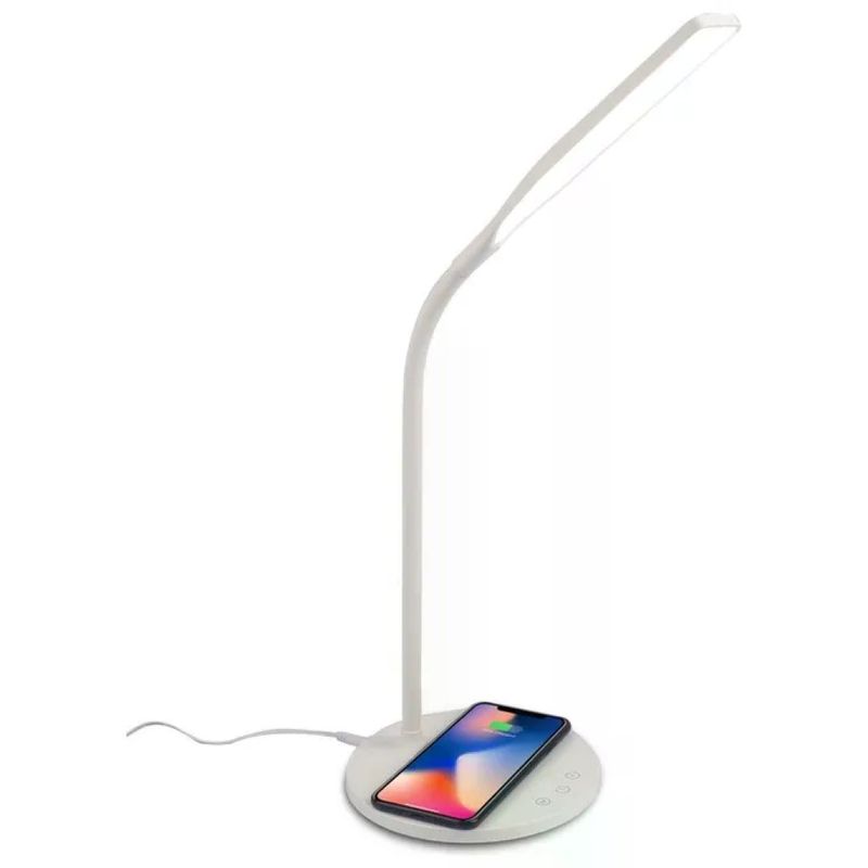 Celly WLLIGHT10WWH Lampada LED con Caricatore Wireless 10 W, Bianca Celly WLLIGHT10WWH Lampada LED con Caricatore Wireless 10 W, Bianca