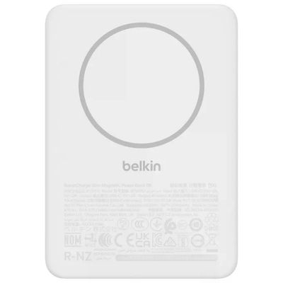 Belkin BPD010hqWH Power Bank Magnetica 5000mAh Ricarica Wireless 7.5W Bianco Belkin BPD010hqWH Power Bank Magnetica 5000mAh Ricarica Wireless 7.5W Bianco