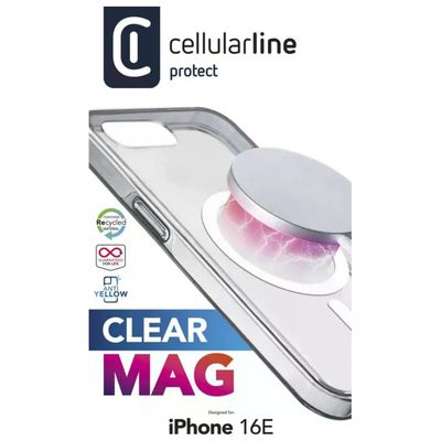 Cellularline Clear Mag – Custodia Trasparente per iPhone 16e Cellularline Clear Mag – Custodia Trasparente per iPhone 16e