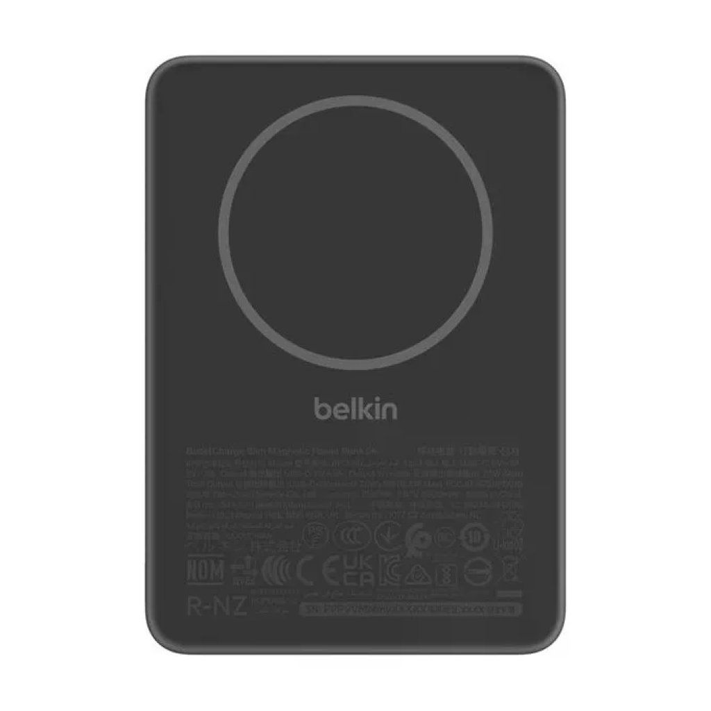 Belkin BoostCharge Power Bank Magnetica 5000 mAh - Nero Belkin BoostCharge Power Bank Magnetica 5000 mAh - Nero