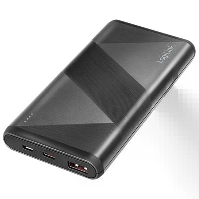 LogiLink PA0275 Power Bank 10000 mAh Nero con Ricarica Rapida