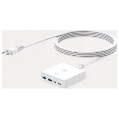 Tucano Caricabatterie da Parete GaN 65W, 4 Porte, Bianco