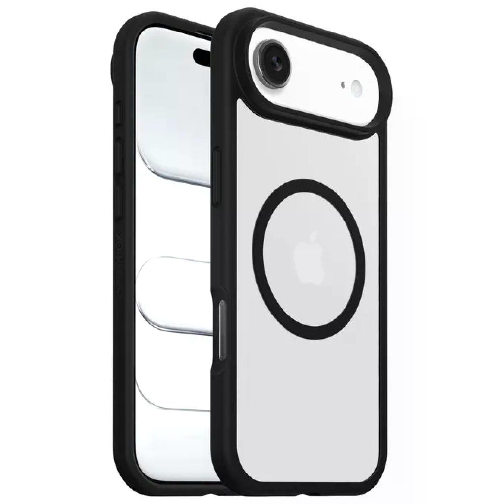 OtterBox React MagSafe per iPhone Air – Custodia antiurto trasparente e nera