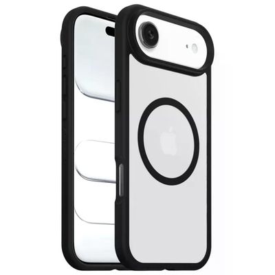 OtterBox React MagSafe per iPhone Air – Custodia antiurto trasparente e nera
