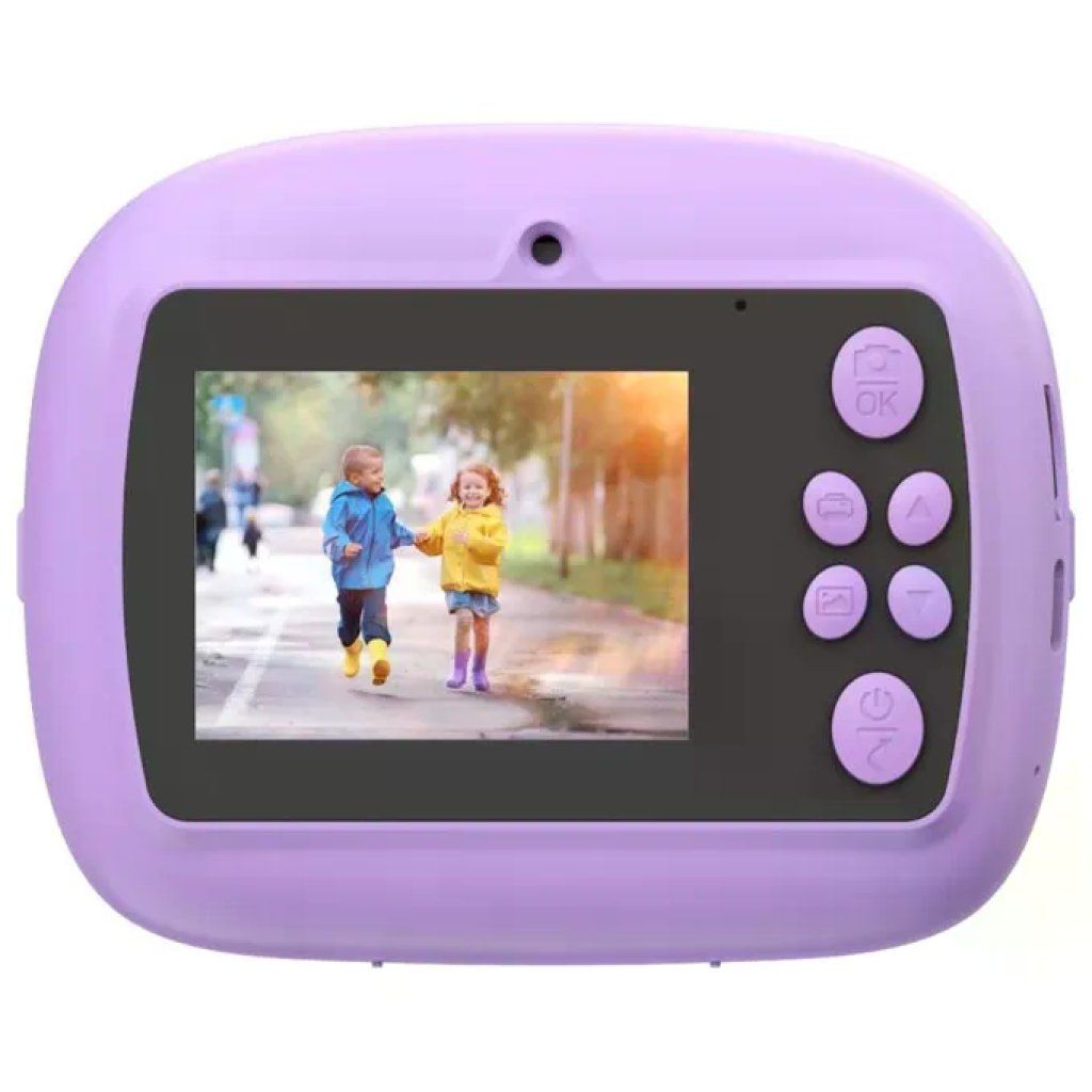 Celly Kids Cam Print VL – Fotocamera Digitale con Stampa Istantanea per Bambini, Viola Celly Kids Cam Print VL – Fotocamera Digitale con Stampa Istantanea per Bambini, Viola