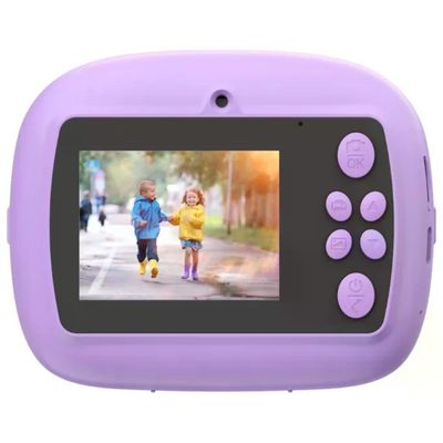 Celly Kids Cam Print VL – Fotocamera Digitale con Stampa Istantanea per Bambini, Viola