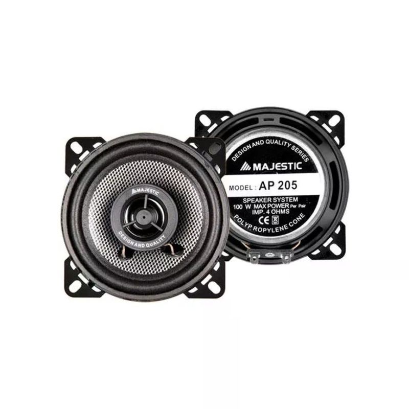 Majestic AP205BL Coppia Altoparlanti 100mm 2vie 80w in Polipropilene