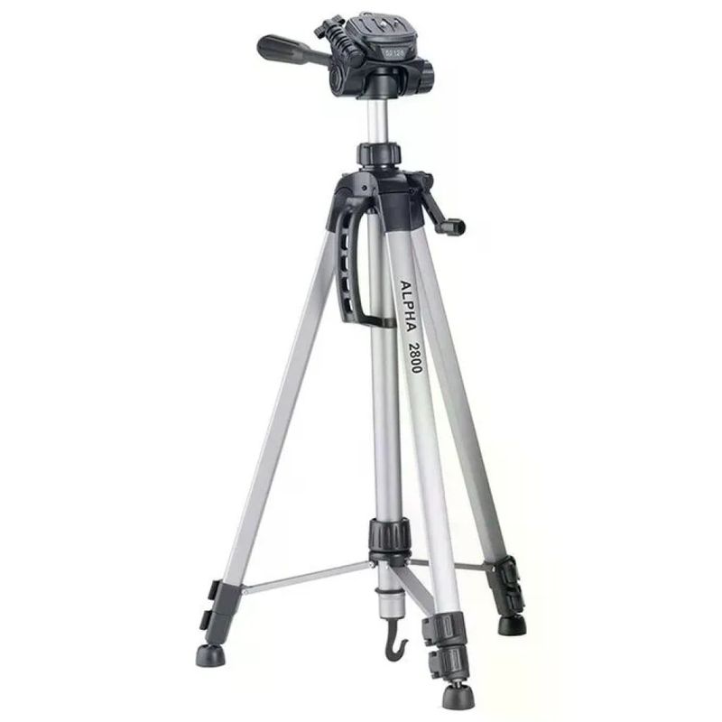 Cullmann ALPHA 2800 Alpha Treppiede con Testa a 3 Vie e Sistema di Sgancio Rapido Altezza Max 184