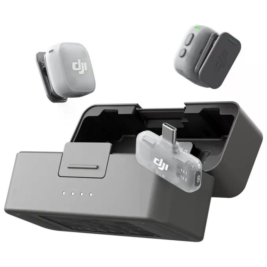 DJI 6937224139749 Mic Mini 2 Microfono Wireless Lavalier 2 TX 1 RX Standard Custodia di ricarica 48h DJI 6937224139749 Mic Mini 2 Microfono Wireless Lavalier 2 TX 1 RX Standard Custodia di ricarica 48h