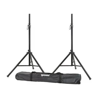 Gemini ST-PACK Set 2 Supporti Treppiede per Casse, Altezza 110–200 cm, Nero