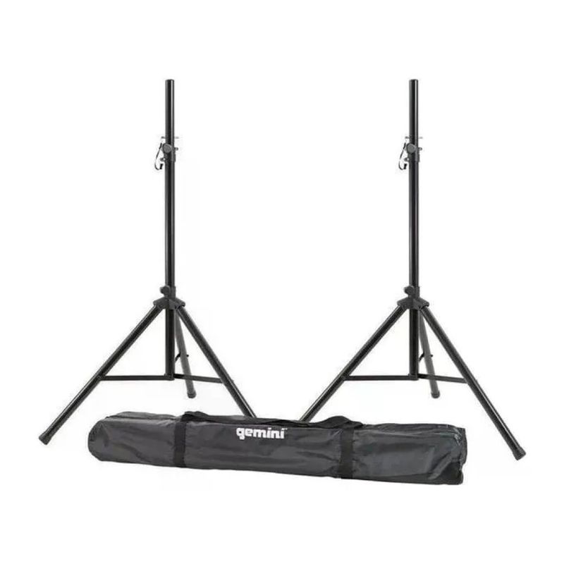 Gemini ST-PACK Set 2 Supporti Treppiede per Casse, Altezza 110–200 cm, Nero