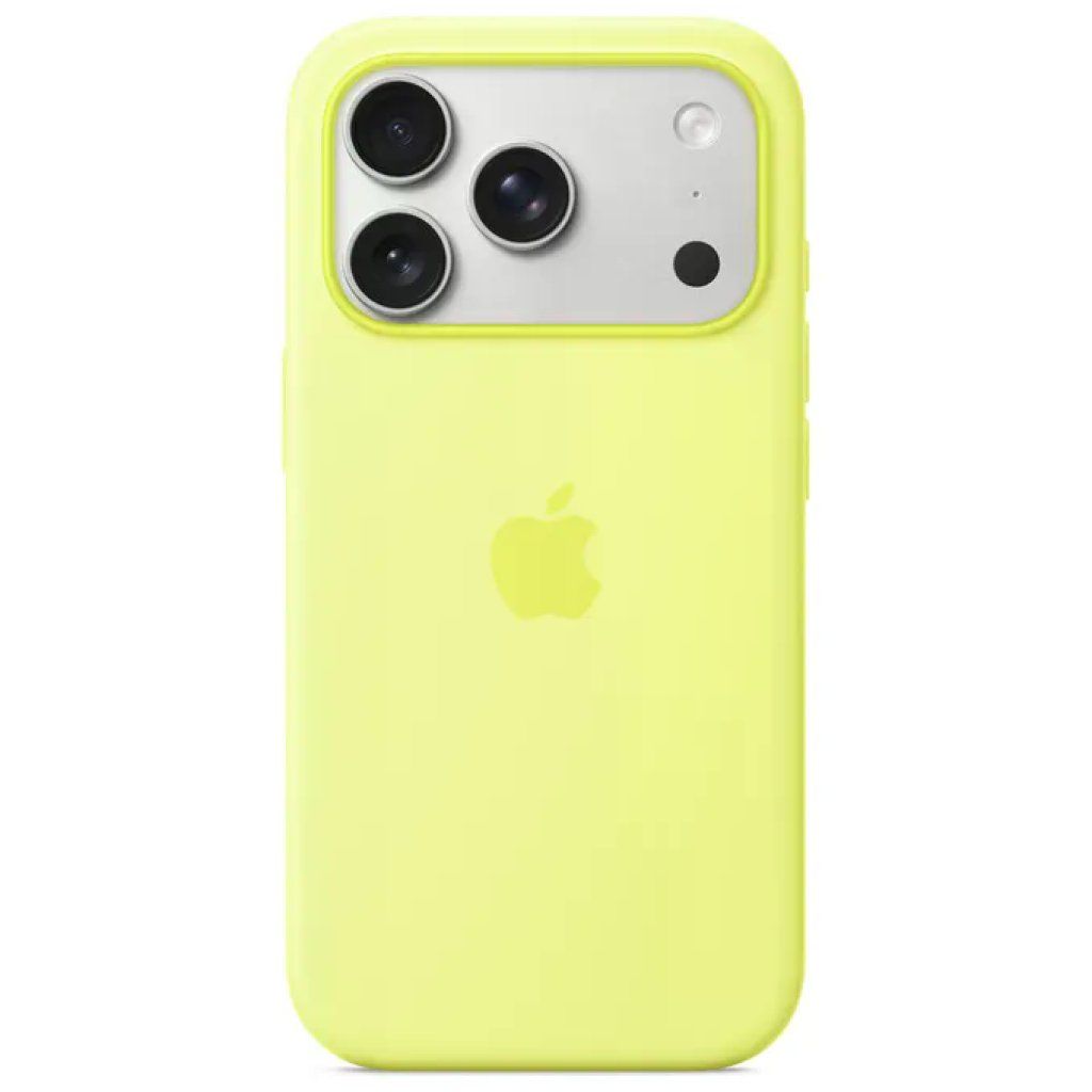 Apple Custodia MagSafe in Silicone per iPhone 17 Pro – Giallo Neon Apple Custodia MagSafe in Silicone per iPhone 17 Pro – Giallo Neon