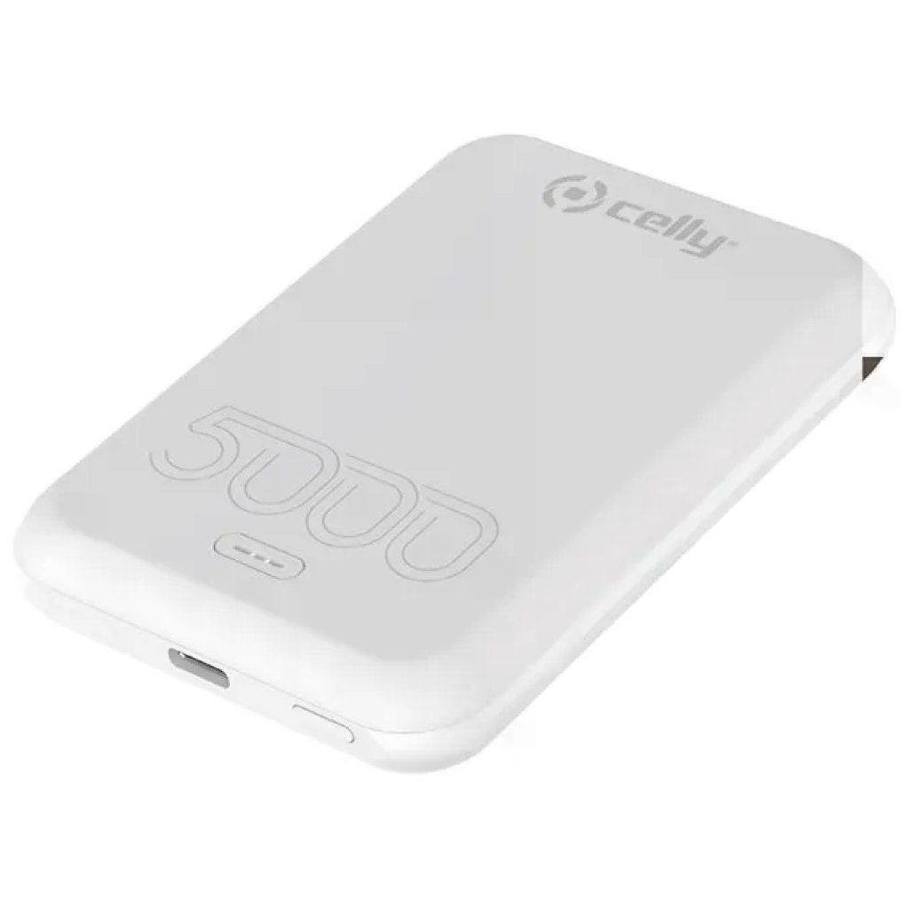 Celly MAGPBMATCH5WH Power Bank MagSafe 5000 mAh Bianco