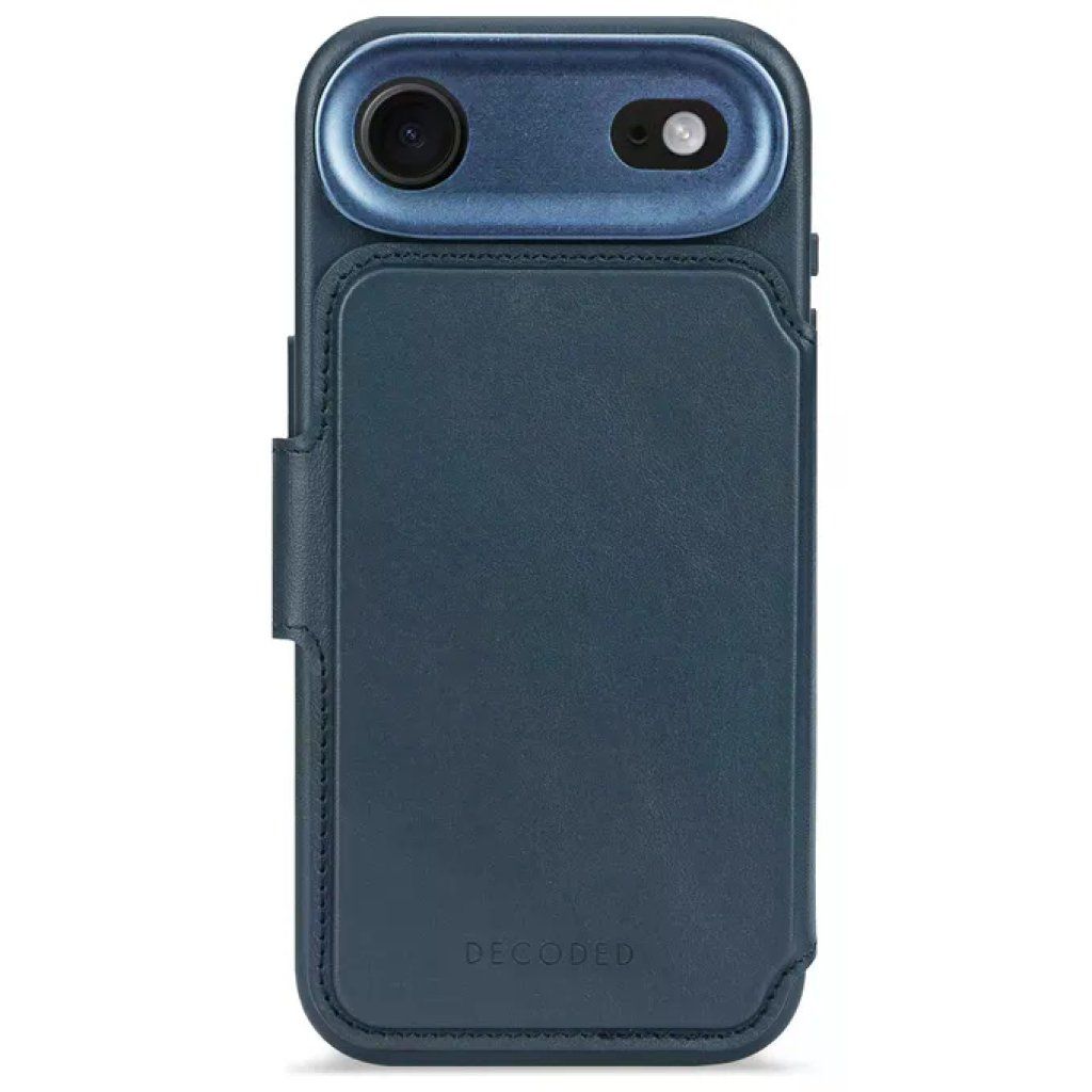 Decoded Custodia a Libro in Pelle Blu Navy con MagSafe per iPhone Air Decoded Custodia a Libro in Pelle Blu Navy con MagSafe per iPhone Air