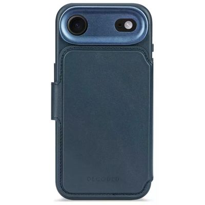 Decoded Custodia a Libro in Pelle Blu Navy con MagSafe per iPhone Air Decoded Custodia a Libro in Pelle Blu Navy con MagSafe per iPhone Air