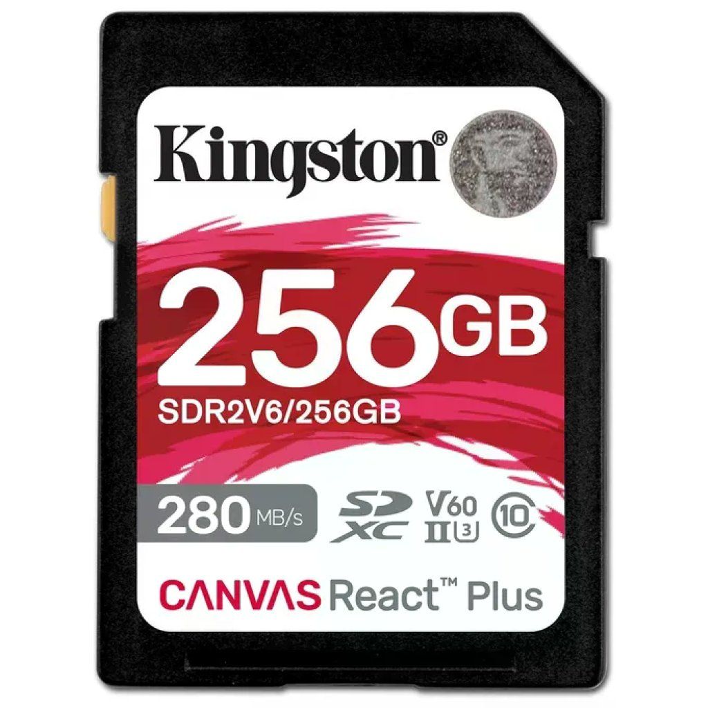 Kingston Canvas React Plus SDXC 256GB UHS-II V60 Kingston Canvas React Plus SDXC 256GB UHS-II V60