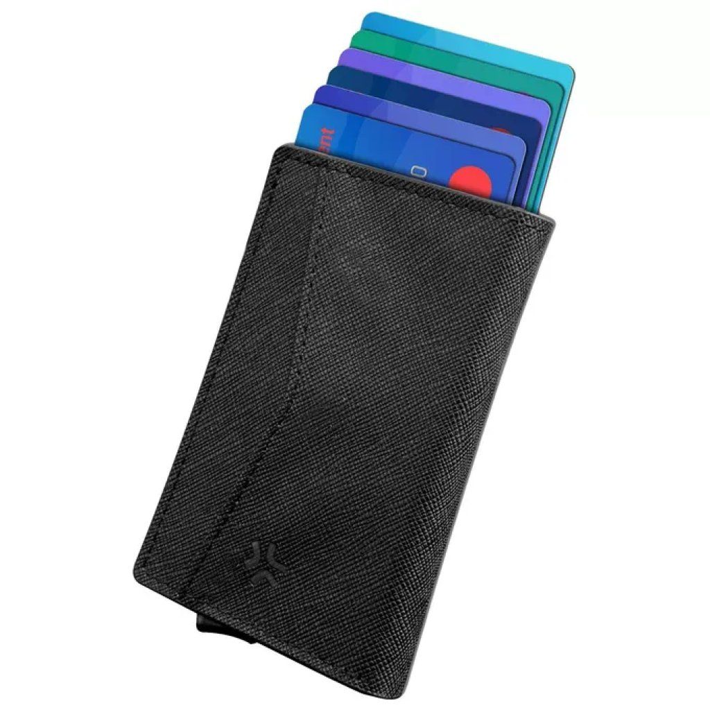 Celly Pocket Wallet MagSafe Nero – Portacarte in Similpelle Celly Pocket Wallet MagSafe Nero – Portacarte in Similpelle