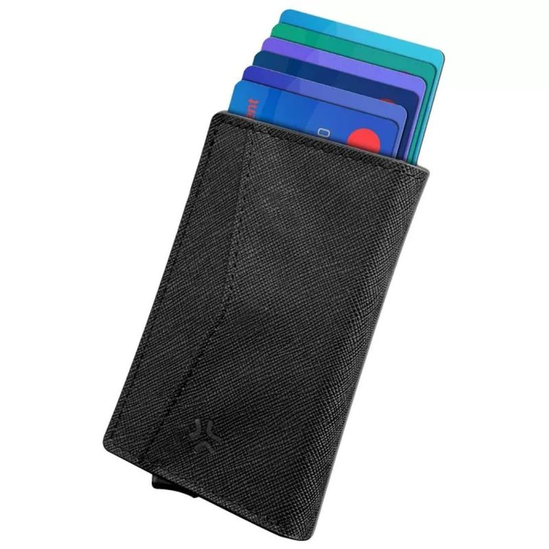 Celly Pocket Wallet MagSafe Nero – Portacarte in Similpelle