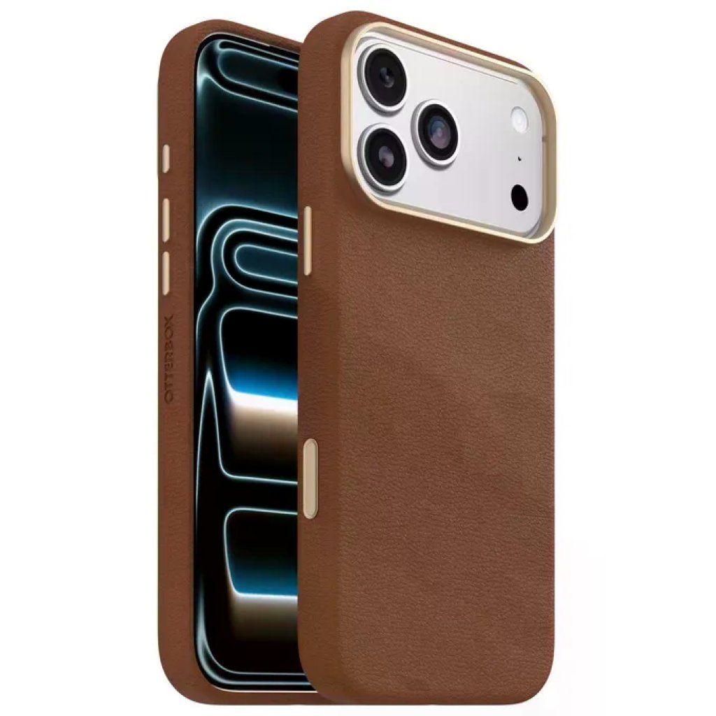 OtterBox Symmetry Cactus Leather MagSafe per iPhone 17 Pro Max – Marrone OtterBox Symmetry Cactus Leather MagSafe per iPhone 17 Pro Max – Marrone