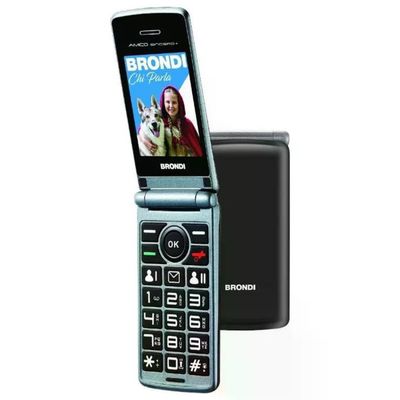 Brondi Amico Sincero+ Cellulare per Anziani Dual SIM Nero Brondi Amico Sincero+ Cellulare per Anziani Dual SIM Nero