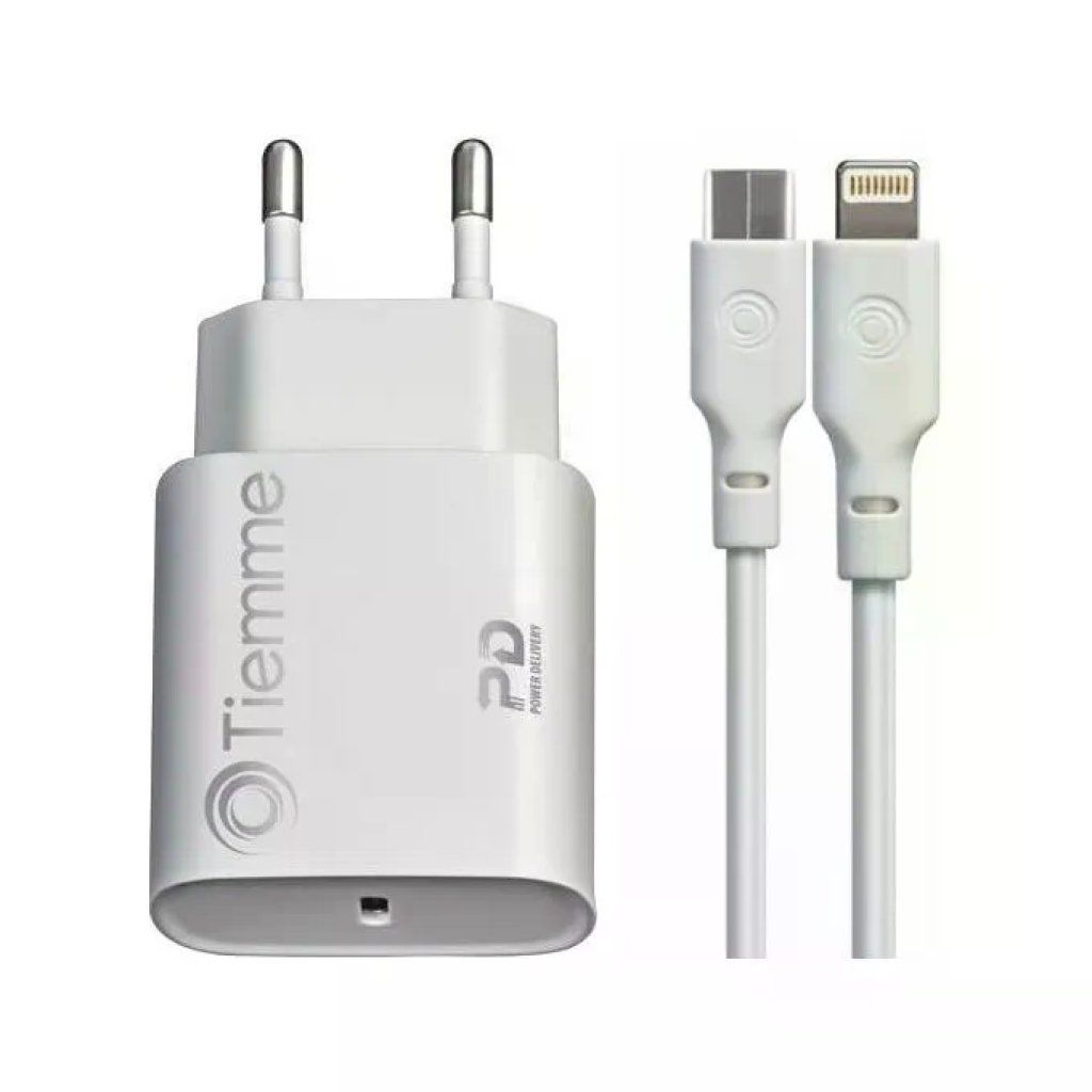 Tiemme 3647 Caricabatterie USB-C 20W con Cavo Lightning Tiemme 3647 Caricabatterie USB-C 20W con Cavo Lightning